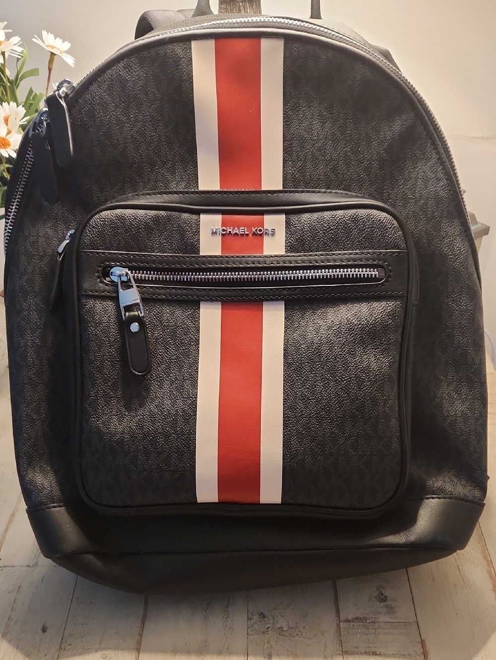 New Michael Kors Hudson Commuter Men's/Women's Black Backpack